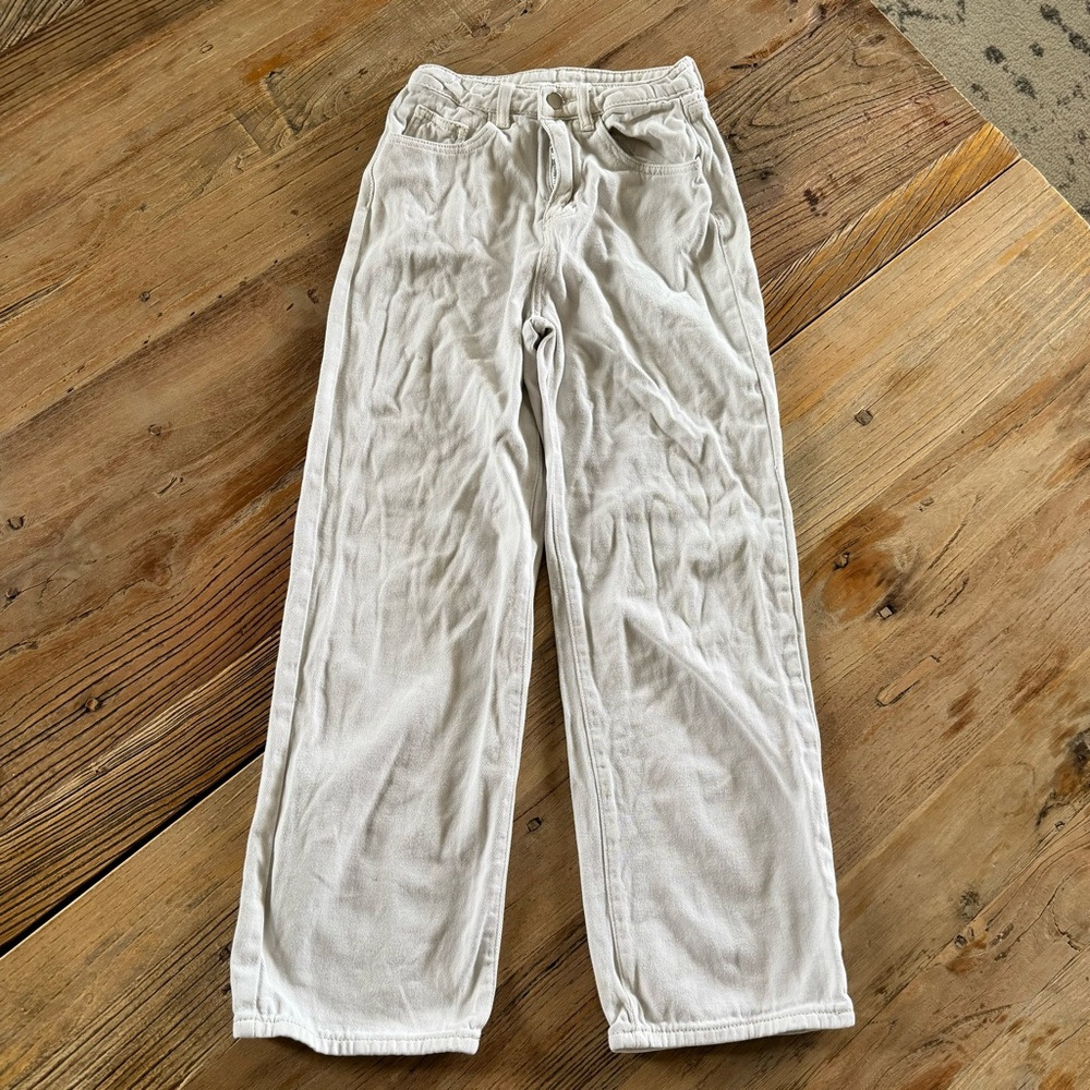 Dazy White Denim Flared Jeans Sz Small